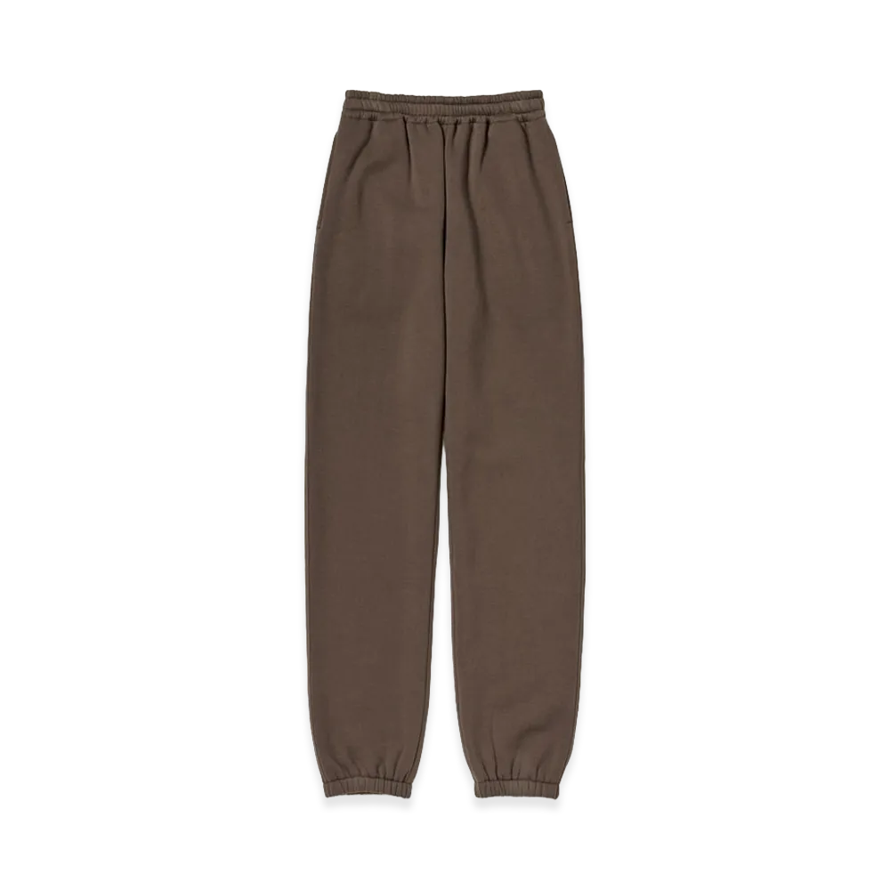 AURALEE Women's Smooth Soft Sweat Pants "Dark Brown"
