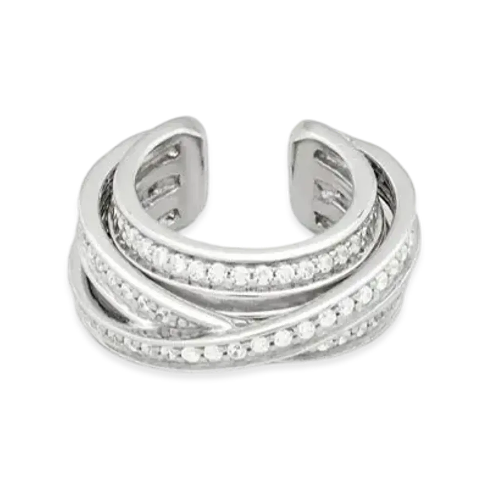 TOMWOOD Orb Ear Cuff "Silver"