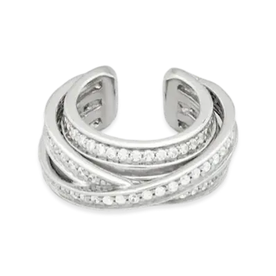 TOMWOOD Orb Ear Cuff "Silver"