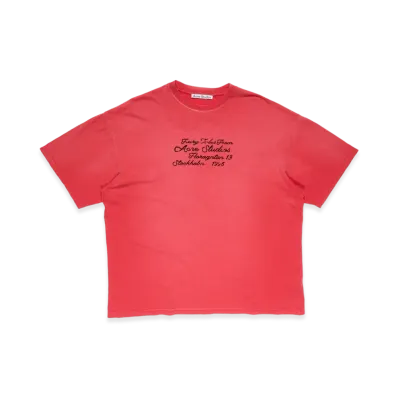 Acne Studios Logo T-Shirt "Bright Red"