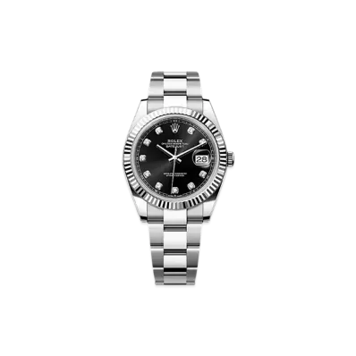 ROLEX Datejust 41 Oystersteel & White Gold "Black"