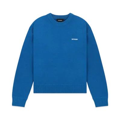 WE11DONE Logo Knit Sweater "Blue"
