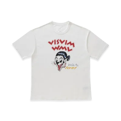 visvim Jumbo Tee S/S BTL Dmgd "White"