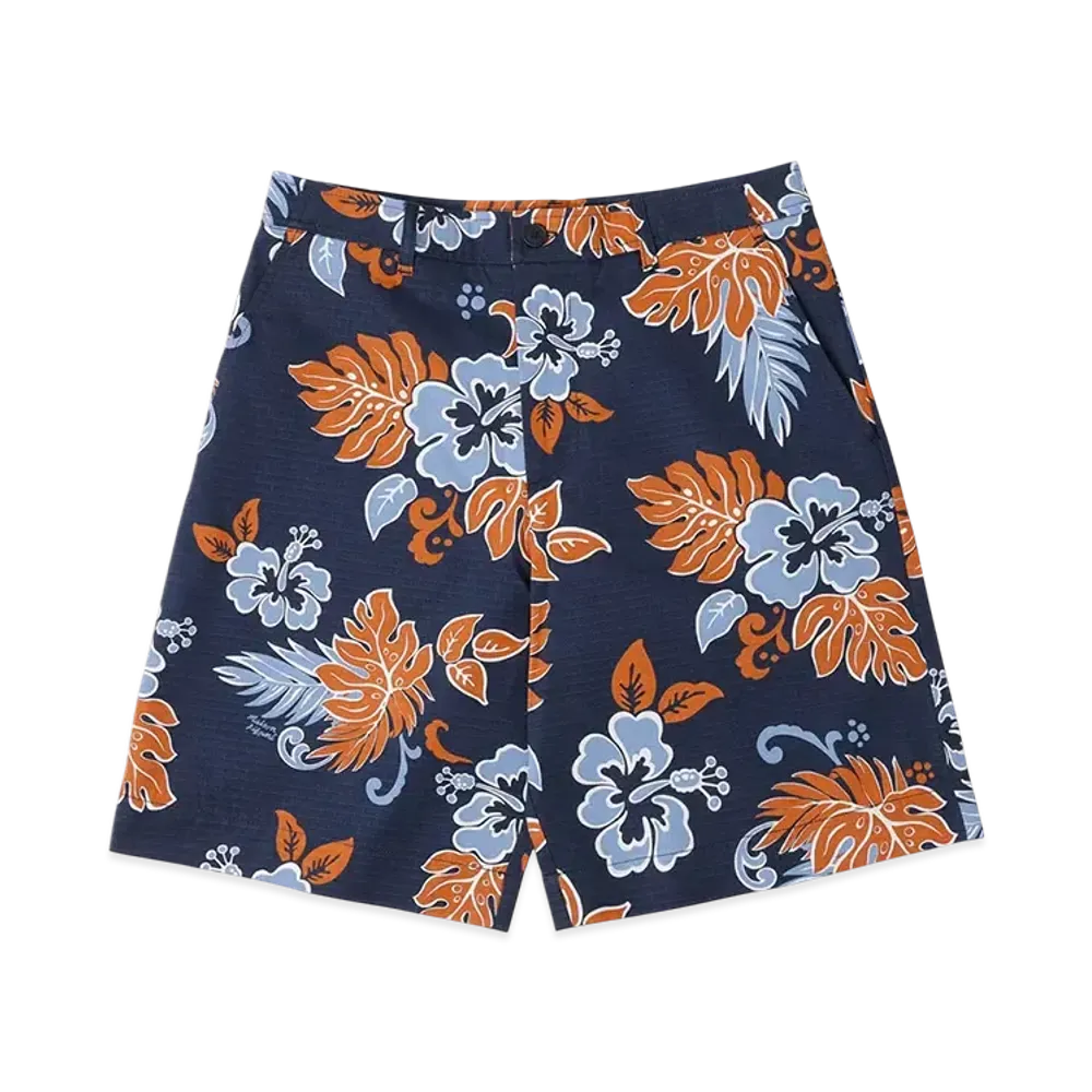 Maison Kitsune Board Shorts "Deep Navy Design"