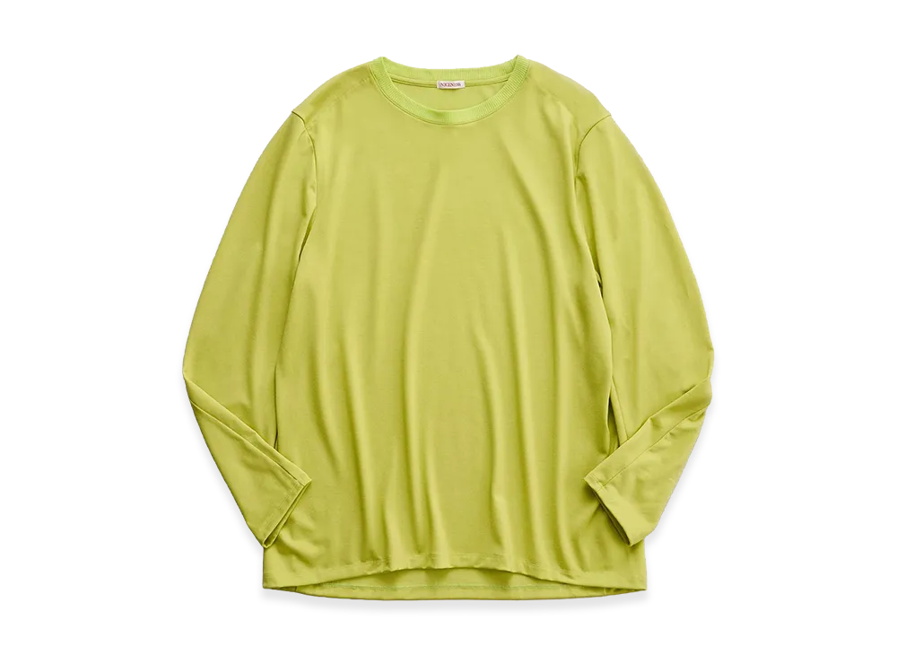 NICENESS W.Crowe Jacket Sleeve Super 100's Wool Jersey T-Shirt "Lime"