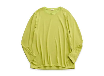 NICENESS W.Crowe Jacket Sleeve Super 100's Wool Jersey T-Shirt "Lime"