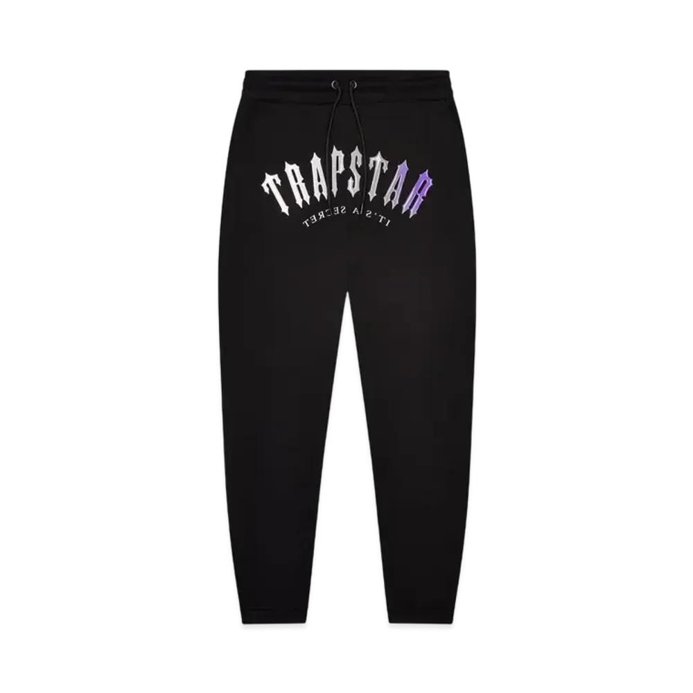 TRAPSTAR Decoded Hooded Gel Tracksuit "Black/Purple"