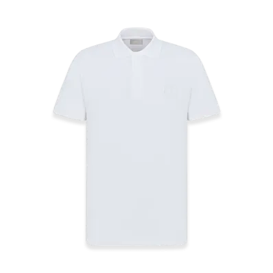 Dior CD Icon Polo Shirt Pique "White"