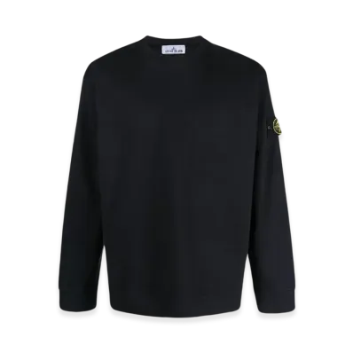 Stone Island 63750 Heavy Cotton Fleece Garment Dyed Crewneck Sweatshirt - 23SS "Navy Blue"