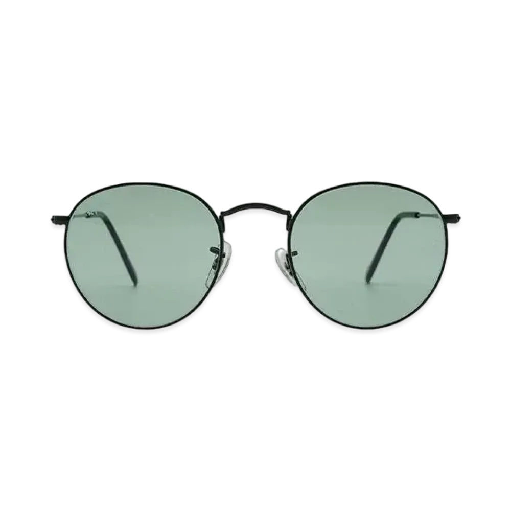 Ray-Ban ROUND METAL "BLACK x GREY VINTAGE YELLOW"