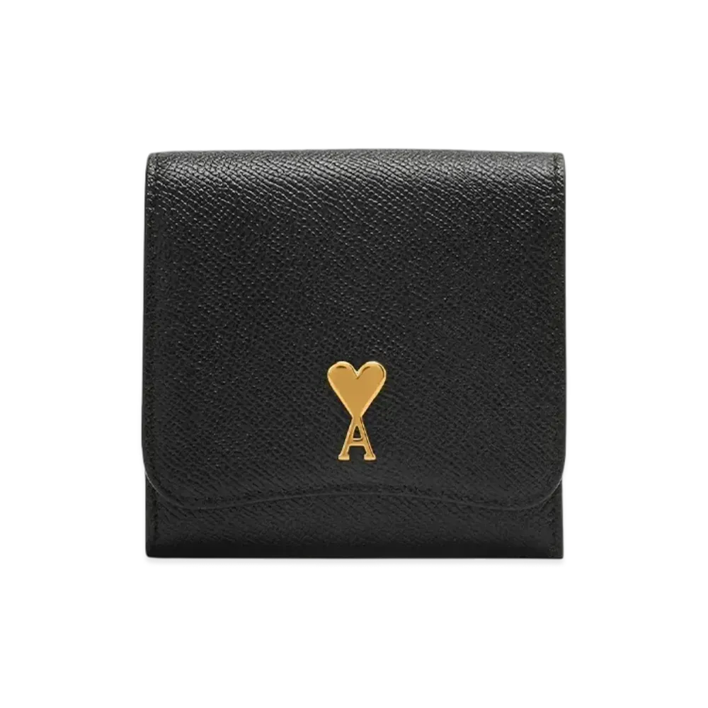 AMI PARIS Paris Paris Compact Wallet "Black"