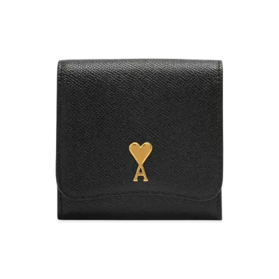 AMI PARIS Paris Paris Compact Wallet "Black"
