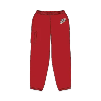 Supreme x Nike Cargo Sweatpant "Red"