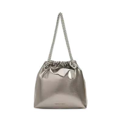 CHARLES & KEITH Kaia Chain Handle Tote Bag "Pewter"