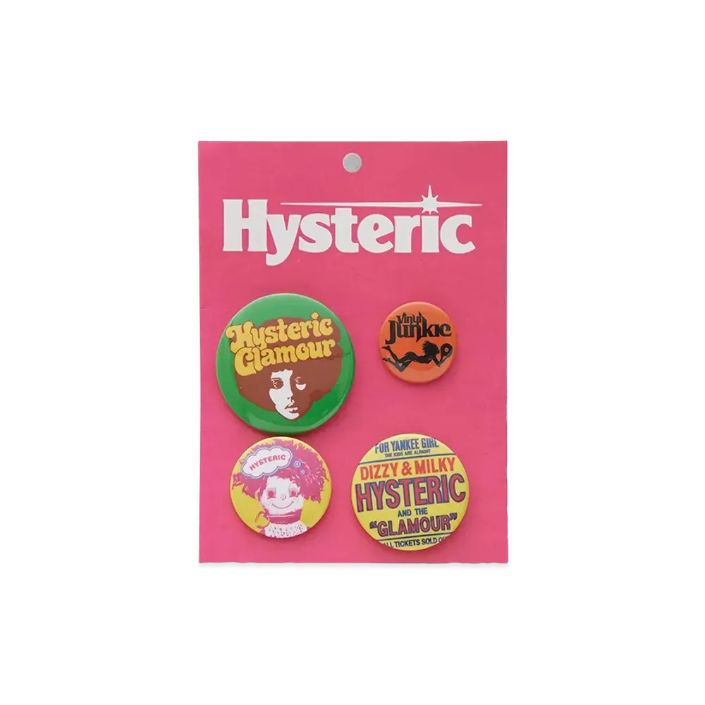 HYSTERIC GLAMOUR Women's Button Badge Set "Multi"