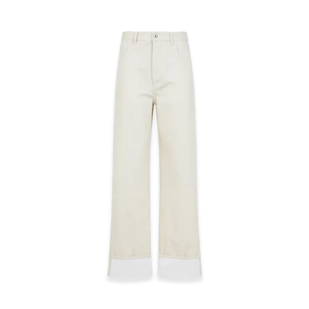 Bottega Veneta Women's Denim Pants "White"