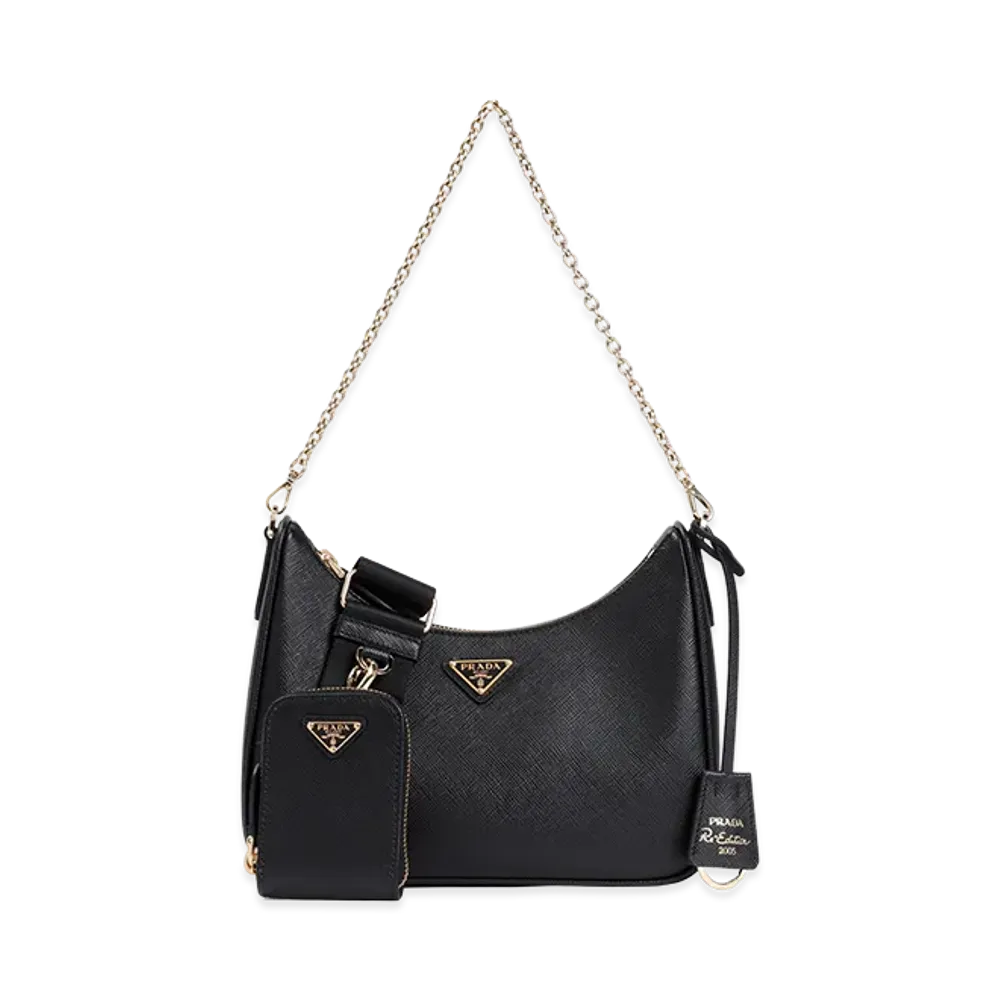 PRADA Women's 'Re-Edition 2005' Shoulder Bag "Black"