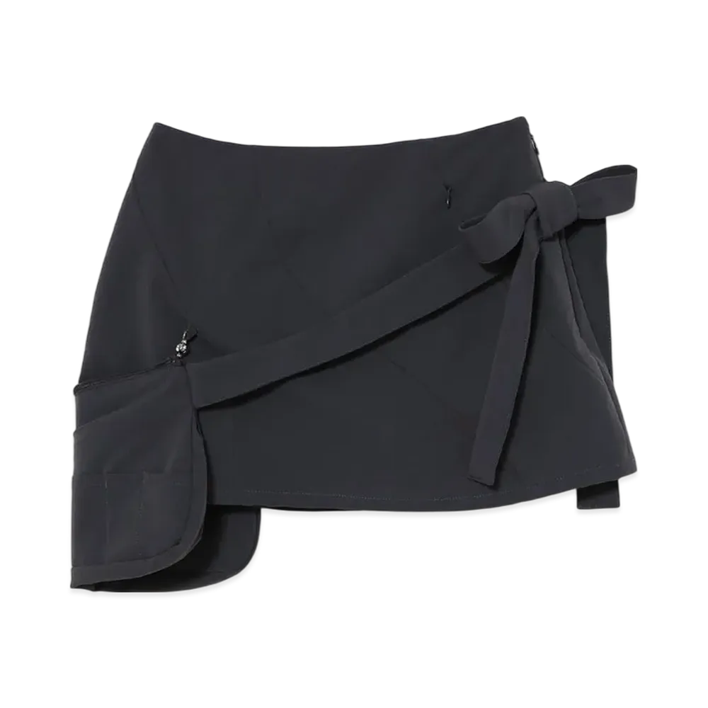THEREDTHREAD G Tech Pouch Skirt Mini "Gray"