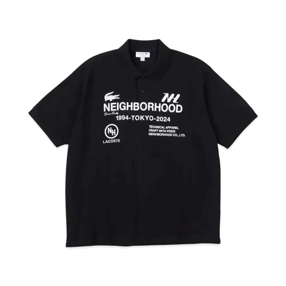 LACOSTE x NEIGHBORHOOD Polo Shirt "Black"