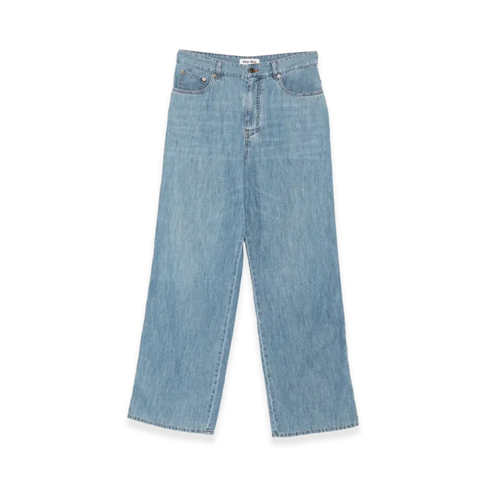 MIU MIU Women's Jeans "Light Blue"