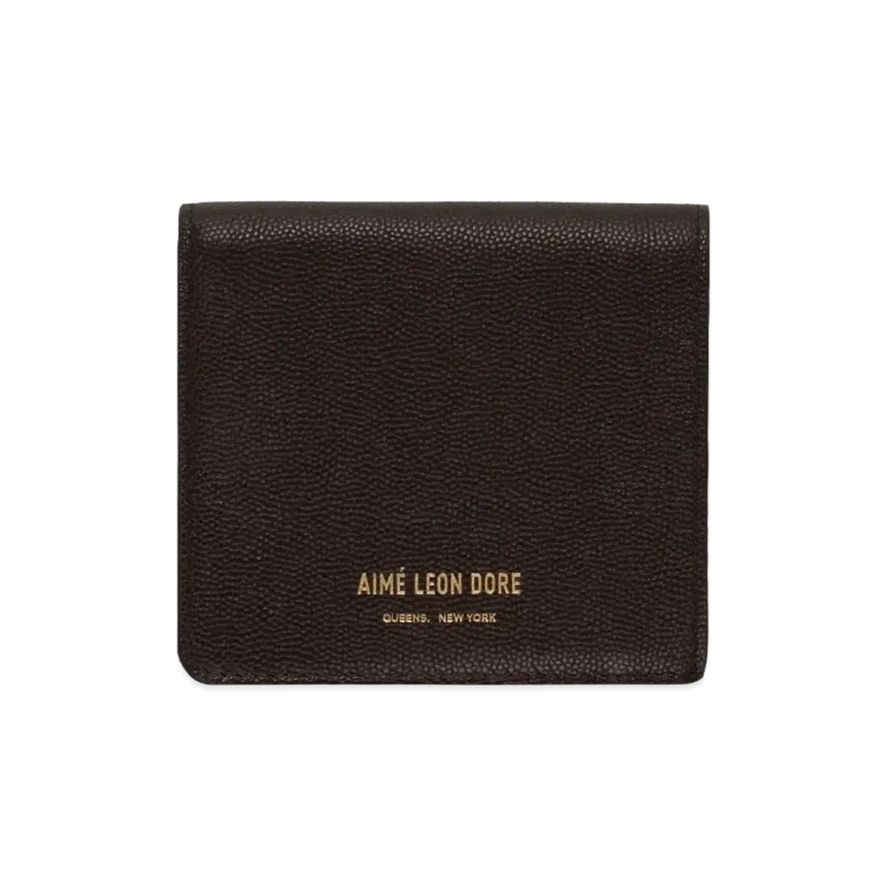 Aime Leon Dore Caviar Leather Bi-Fold Wallet "Brown"