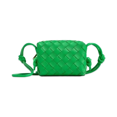 Bottega Veneta Candy Loop Camera Bag "Parrot Green"