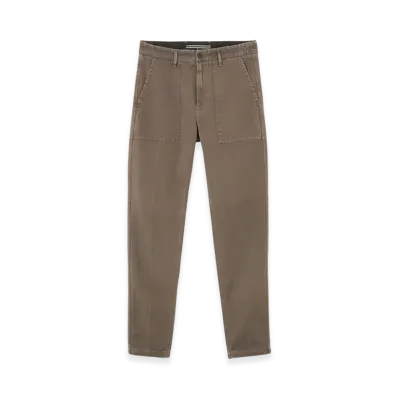 Stone Island 32701 Panama Cotton Old Effect Regular Tapered Fit Fatigue Pants - 24FW "Walnut Brown"