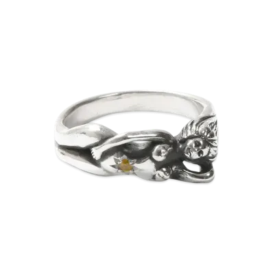 WACKO MARIA Nude Ring "Yellow Spphire"