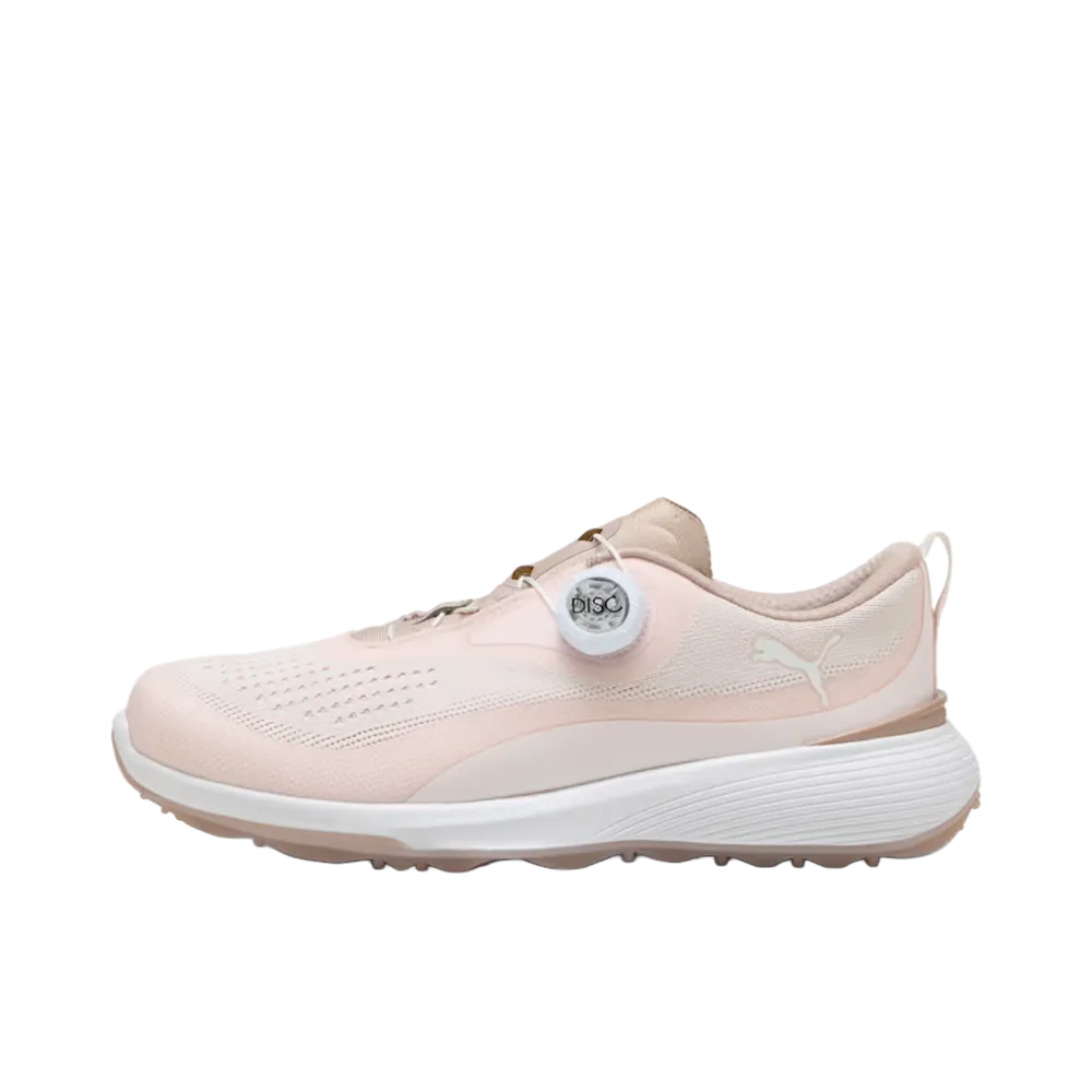 Puma Women's Golf Gruvesport Disc Spikeless "Jasmine Flower/PUMA White/Rose Latte"