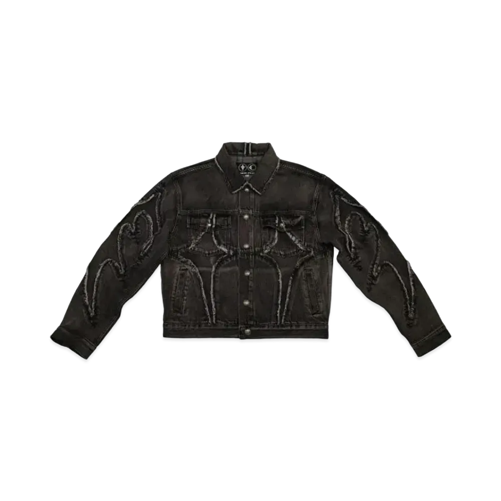 THUG CLUB Denim Tribal Jacket "Black"