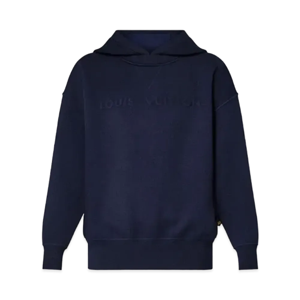Louis Vuitton Embossed Signature Hoodie "Marine"