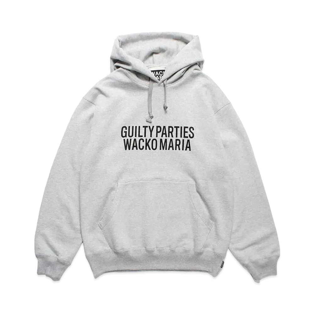 WACKO MARIA Heavy Weight Pullover Hooded Sweat Shirt "Gray"