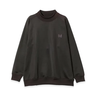 NEEDLES Mock Neck Shirt - Bright Jersey "Black"