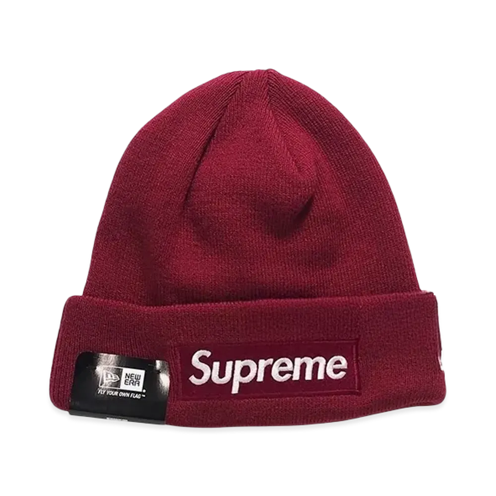 Supreme x New Era Box Logo Beanie (15FW) "Fuchsia"