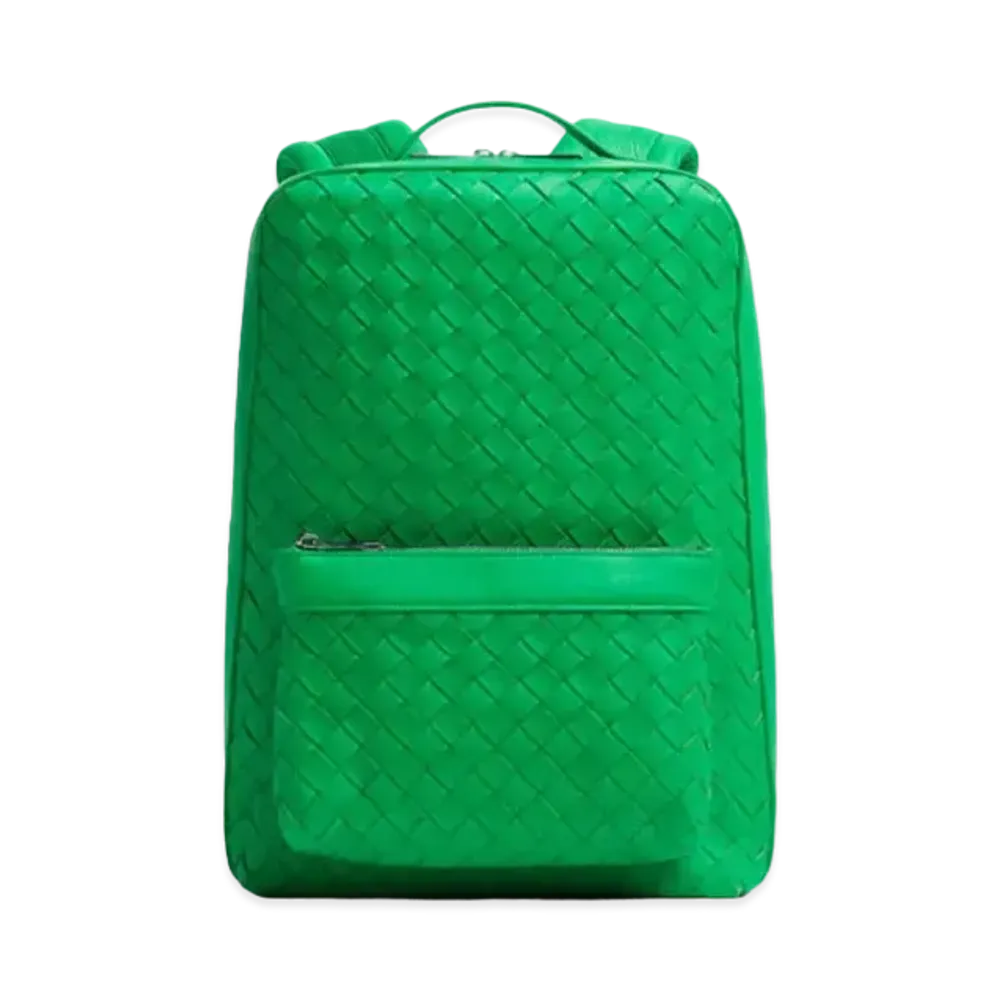 Bottega Veneta Small Classic Intrecciato Backpack "Parakeet"
