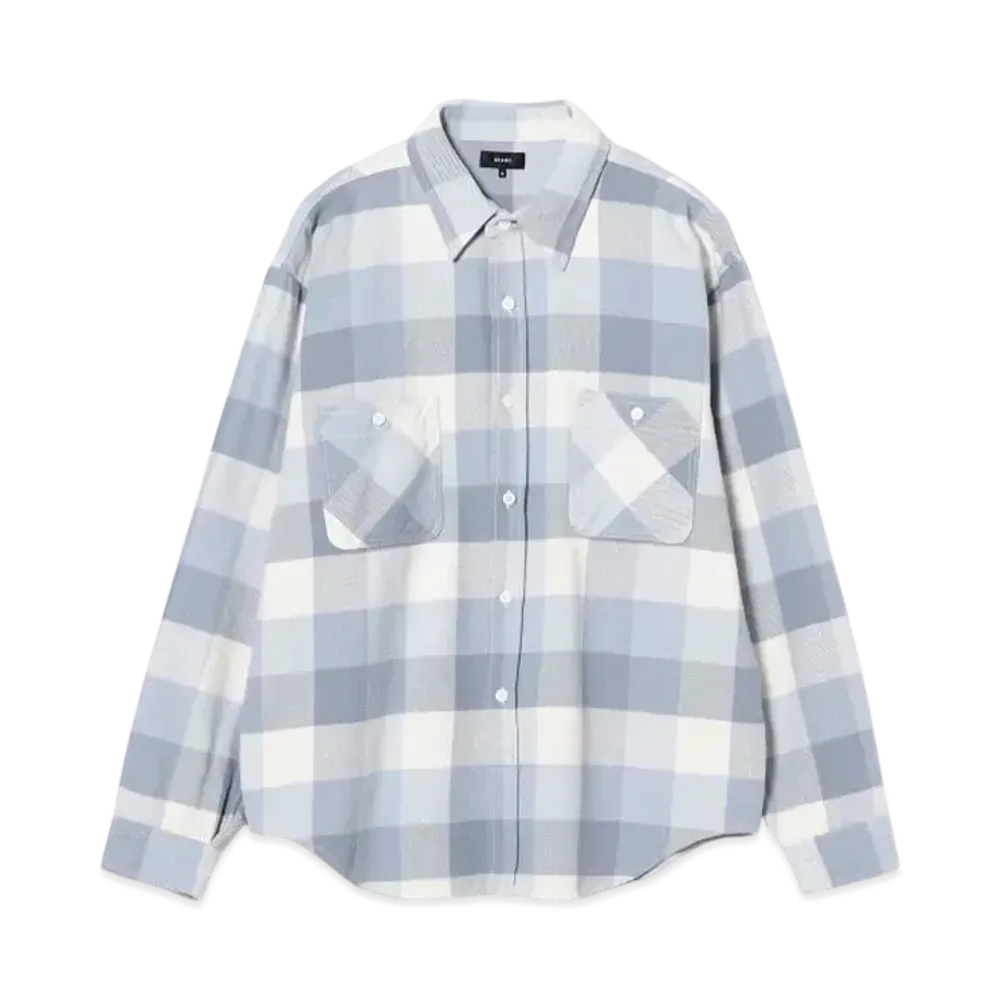 BEAMS Check Flannel Shirt "Blue"