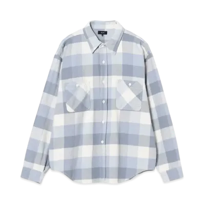 BEAMS Check Flannel Shirt "Blue"