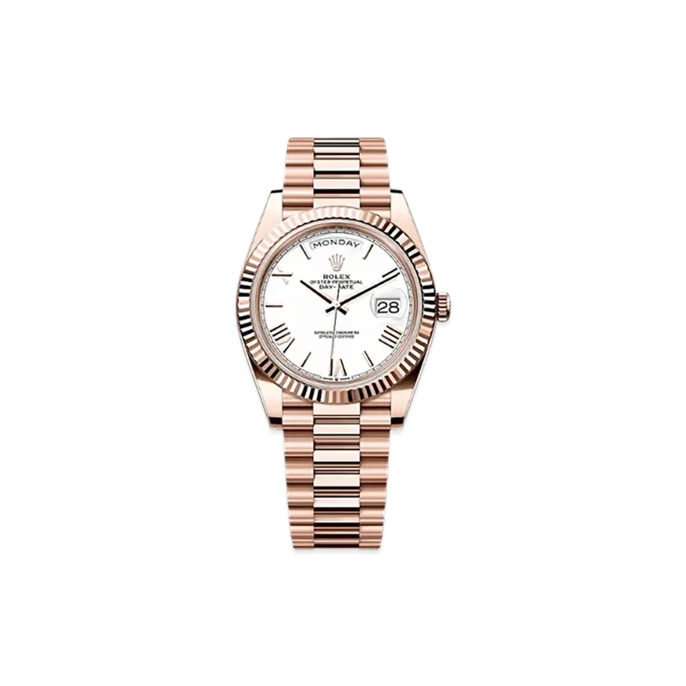 ROLEX Day-Date 40mm Everose Gold 228235 "White"