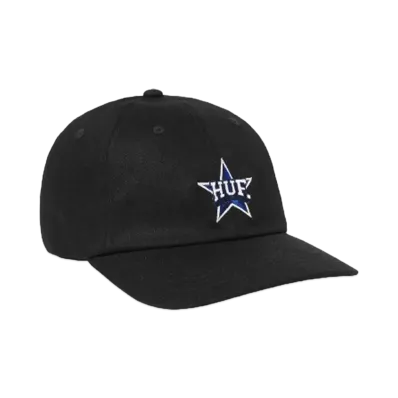 HUF Summer 24 All Star 6 Panel CV Hat "Black"