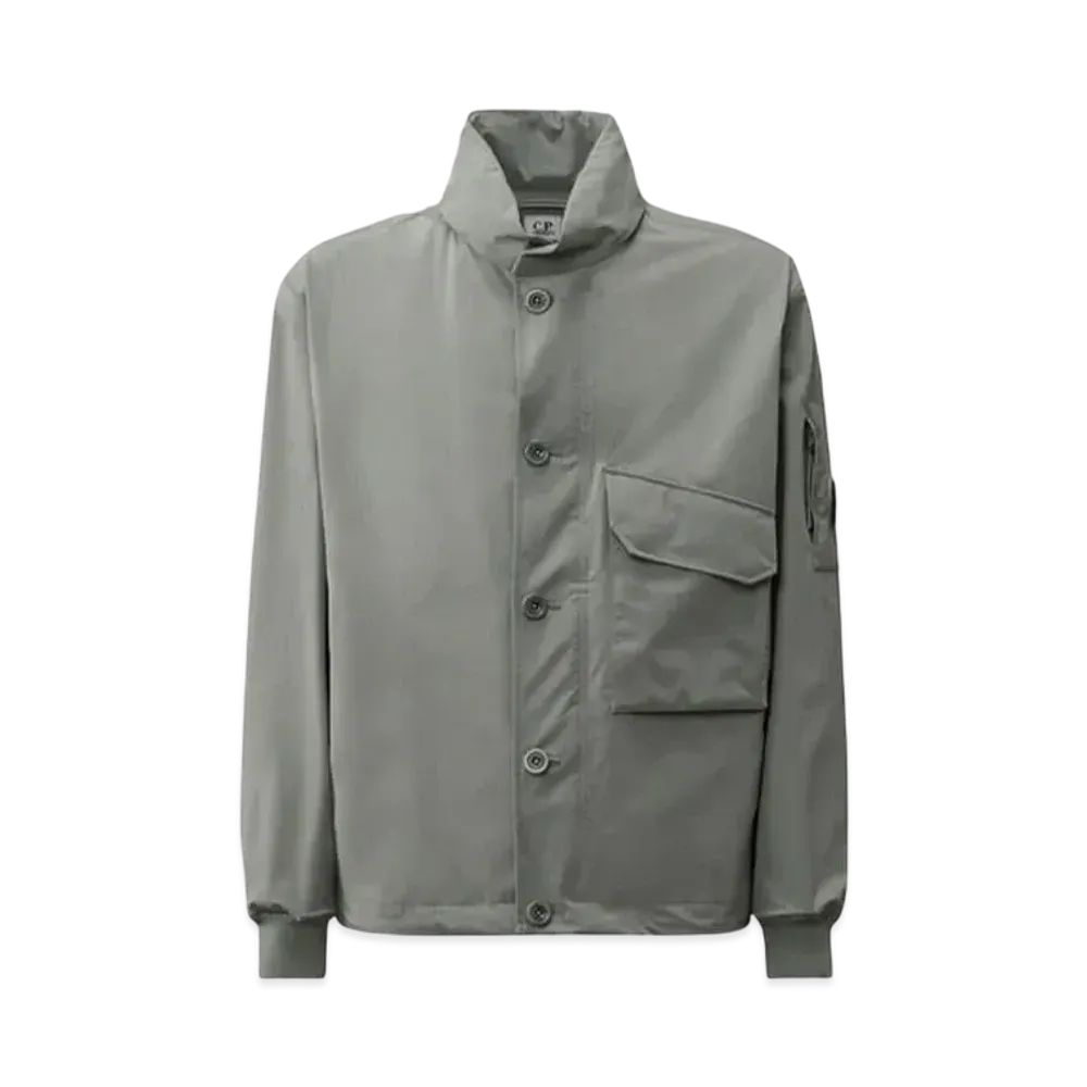 C.P. Company Pro-Tek Buttoned Hooded Jacket "Stormy Weather Blue"