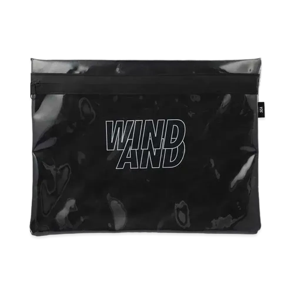 WIND AND SEA Clarity TPU Clutch Bag "Black"
