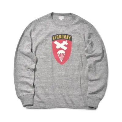 THE REAL McCOY'S Athletic L/S Tee / Airborne "Grey"