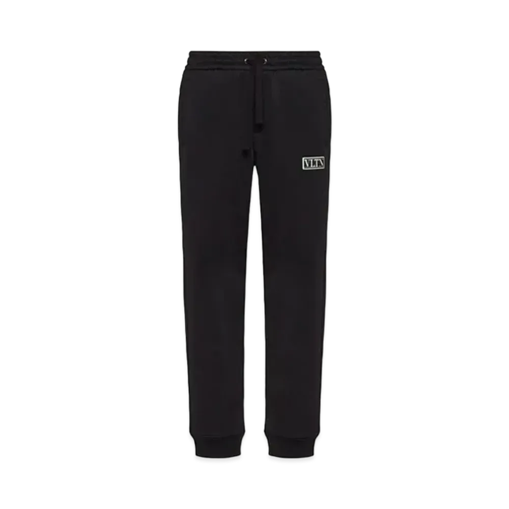 Valentino VLTN Tag Technical Cotton Pants "Black"