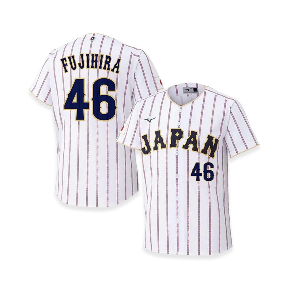 MIZUNO 2026WBC Shoma Fujihira 46 Replica Uniform (Home) "White"