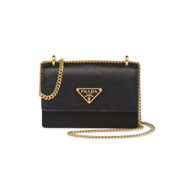 PRADA Saffiano Leather Card Holder "Black"