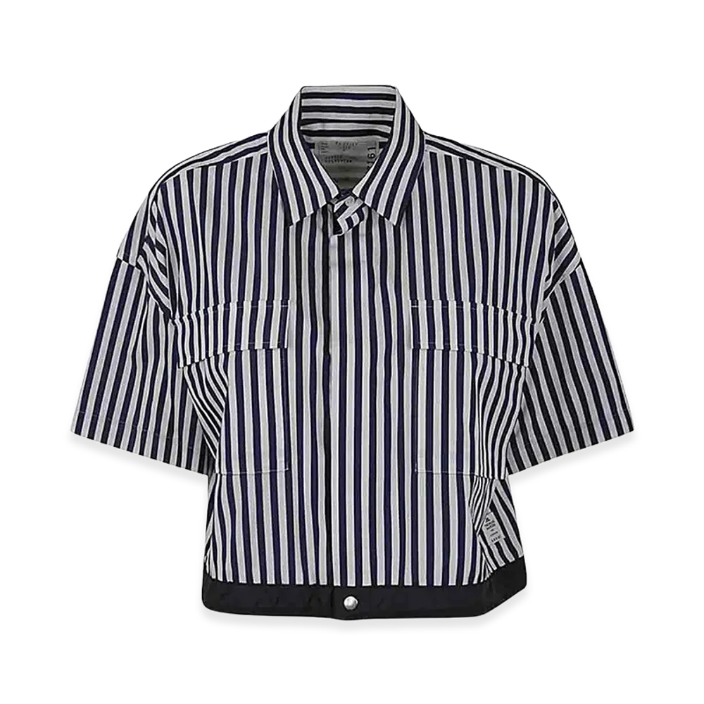 sacai Women's Cotton Poplin Shirt "Blue"