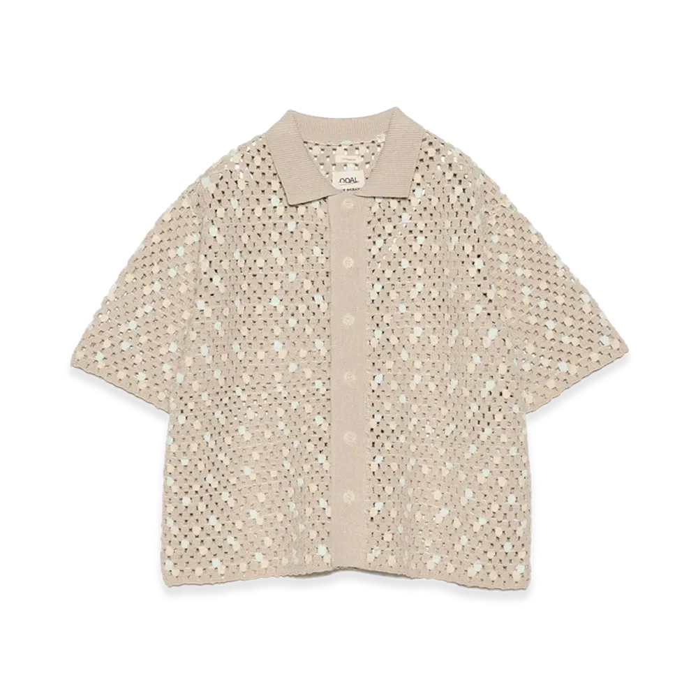 nanamica Knit Shirt "Light Beige"