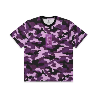 BlackEyePatch HWC Label Heavyweight Tee "Purple Camo"