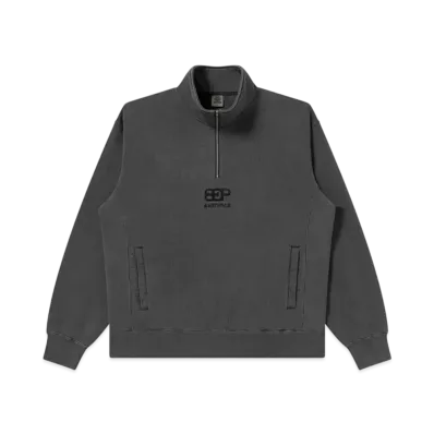 BlackEyePatch Supercar LOGo Half Zip Sweat "Charcoal"