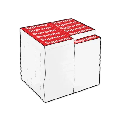Supreme x Rotary Hero Sticker Bricks Stool/Side Table "Red"